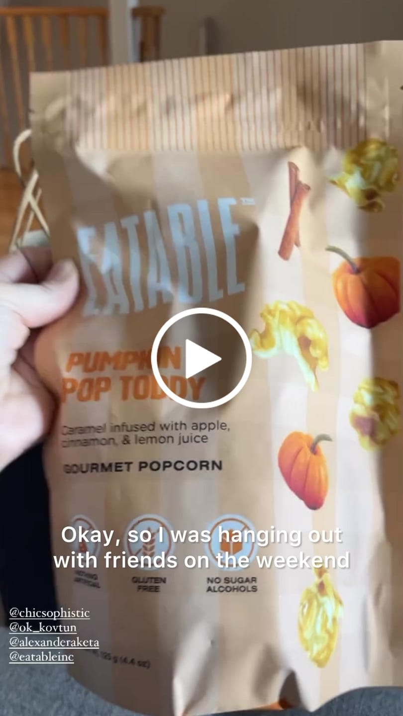 Customer video review of Pumpkin Pop Toddy (125 g) - Spiced Caramel Popcorn