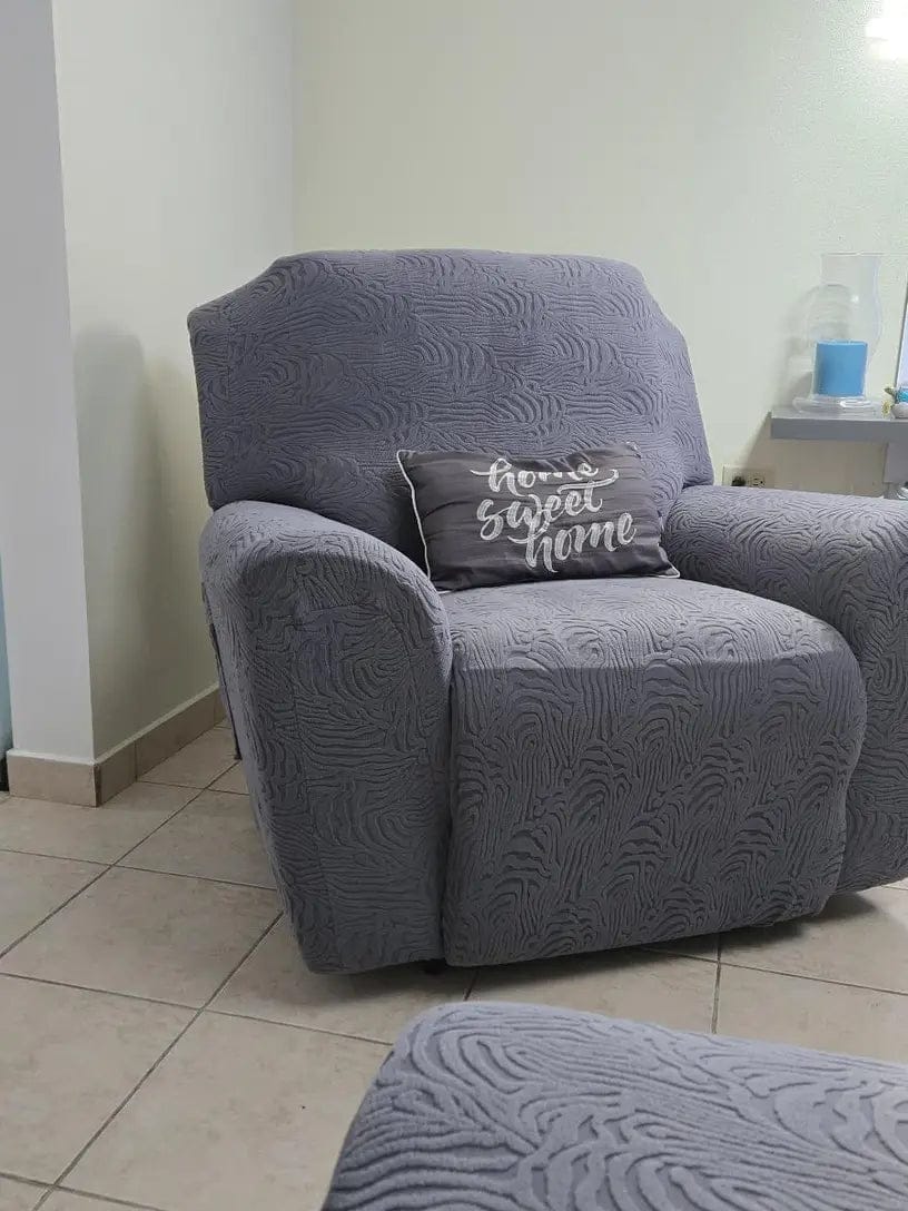 Customer photo review of Leopard Recliner Cover Stretch Sofa Slipcover With Elastic Bottom