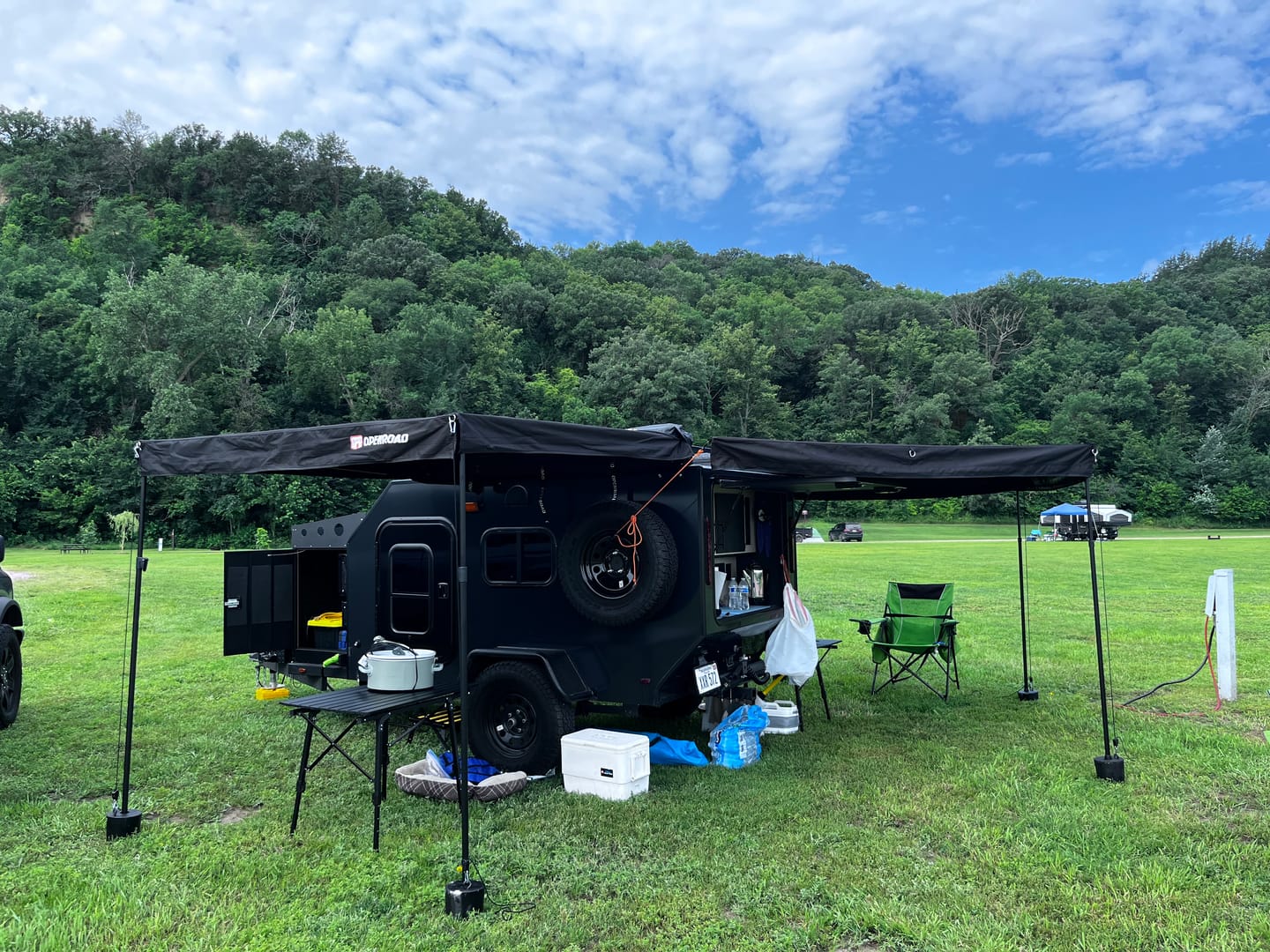 Customer photo review of OPENROAD 90-Degree Quick-open Awning