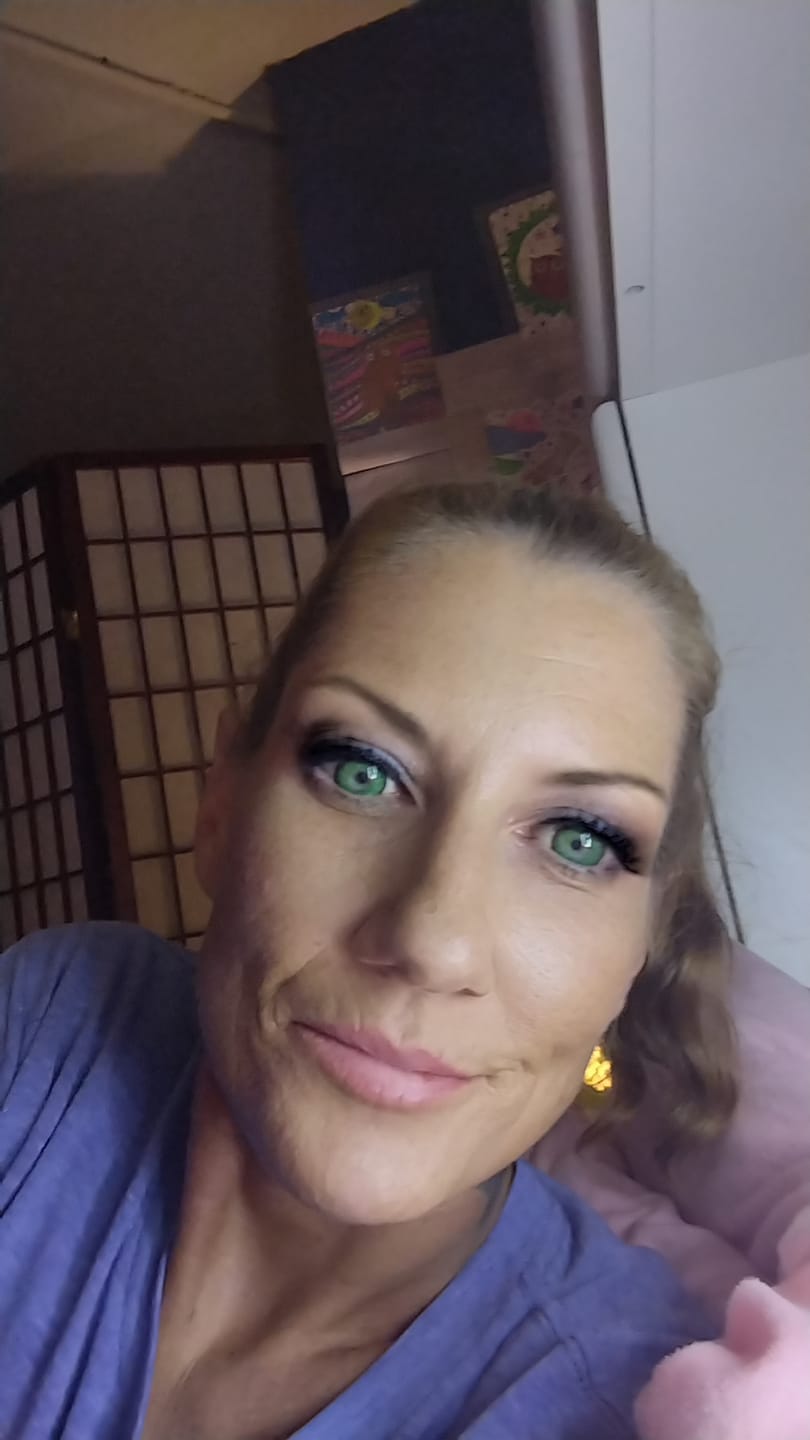 Customer photo review of Vega Bright Forest Green Prescription Colored Contact Lenses