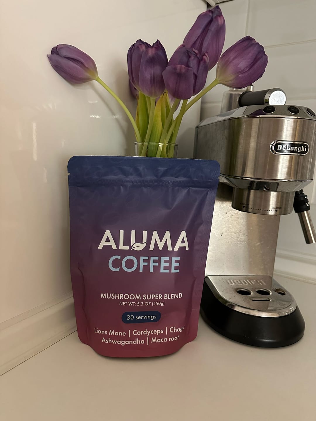 Customer photo review of ALUMA Mushroom Coffee