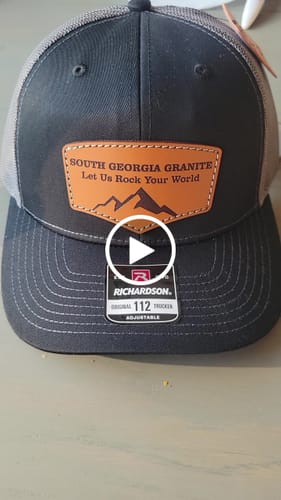 Customer video review of Premium Custom Leather Patch Hats (Wholesale)