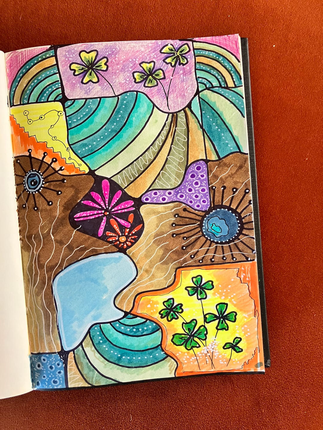Customer photo review of Ohuhu Molokai Four Tones Extra-wide Tip Alcohol Art Markers