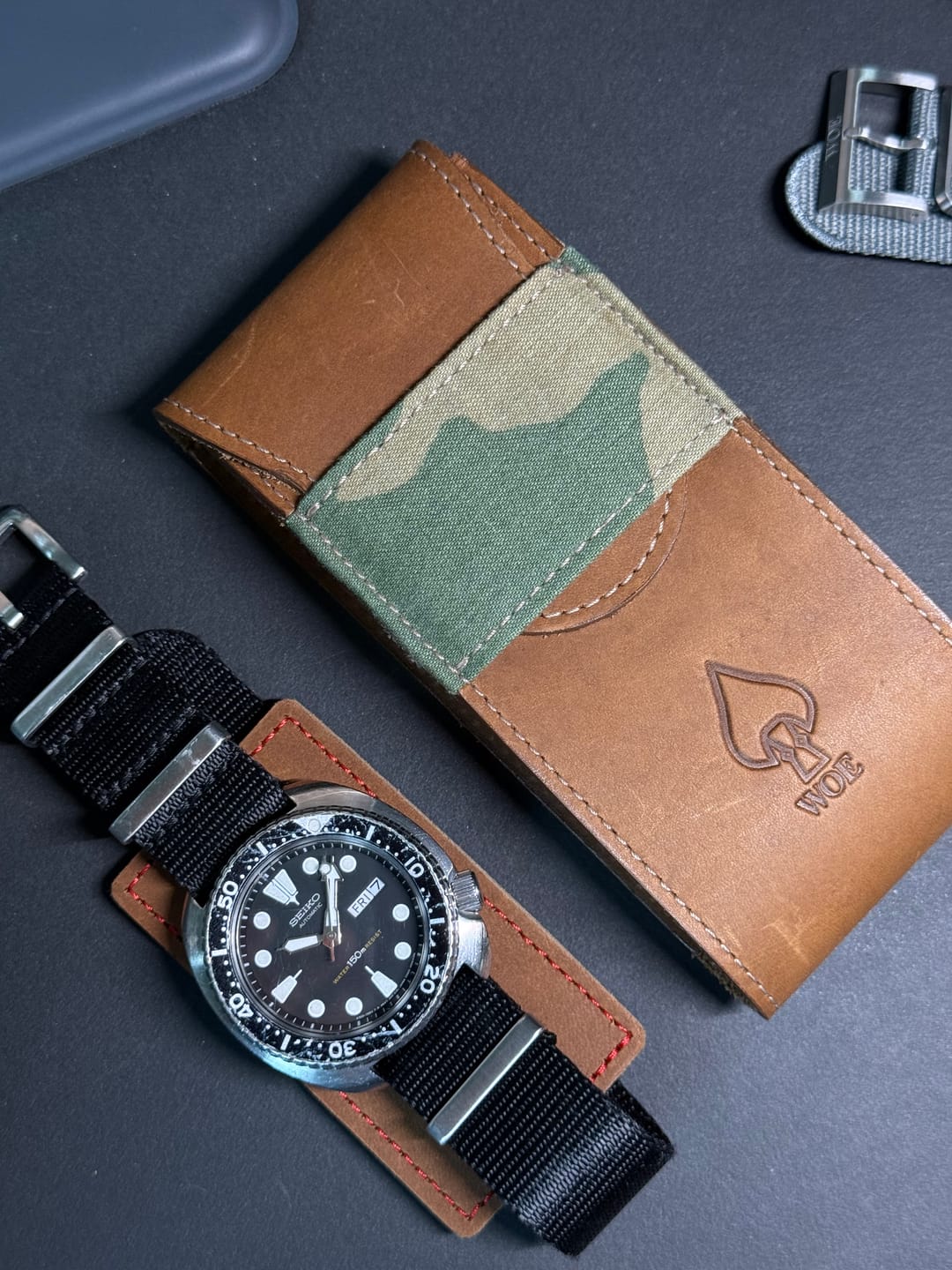 Customer photo review of Travel Pouch and Challenge Coin