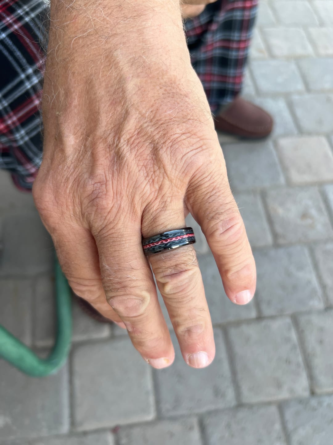 Customer photo review of Thin Red Line - Fire Hose Ring