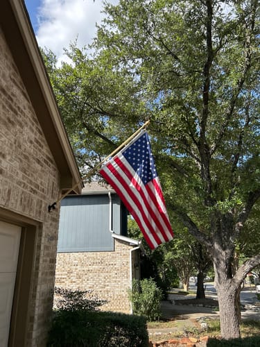 Customer photo review of 3' x 5' American Flag Set