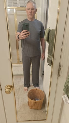 Customer photo review of Arlo Lounge Pants - Graphite Heather