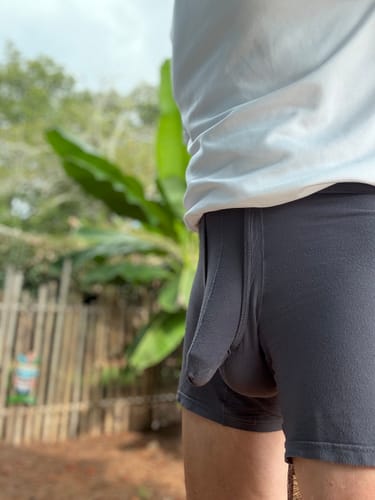 Customer photo review of 2 Pack Long Boxer Briefs with Separate Pouch
