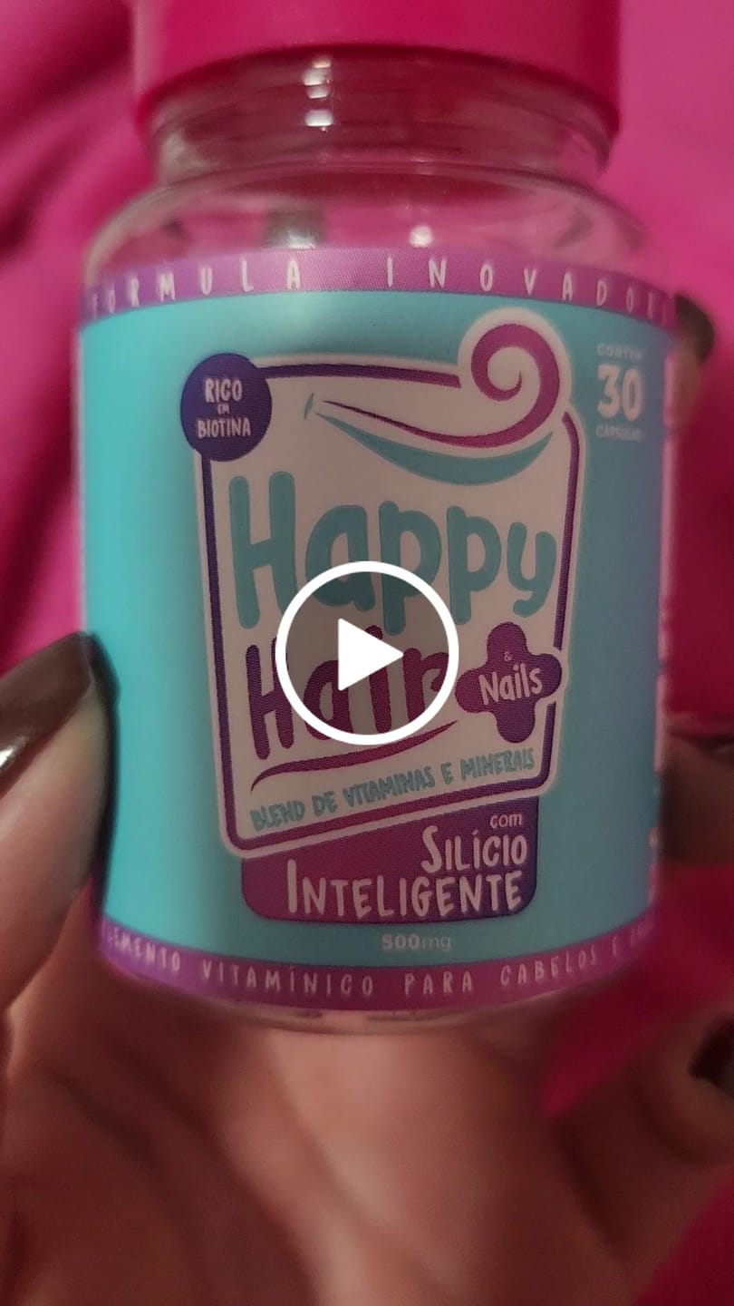 Customer video review of 1 Pote Happy Hair + 1 Pote Happy Hair Grátis (Total: 2 Potes)