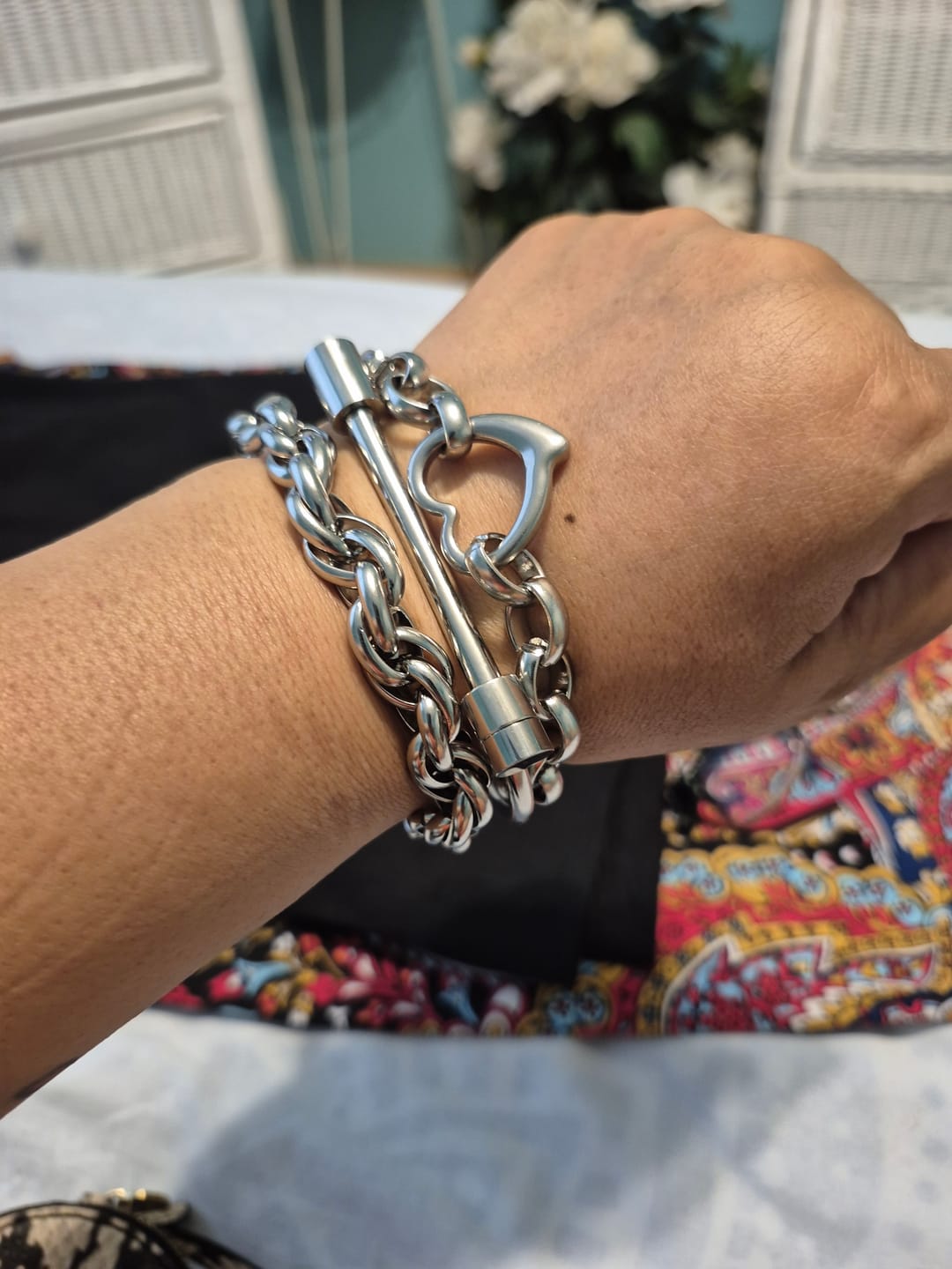 Customer photo review of Audra Bracelet Stack
