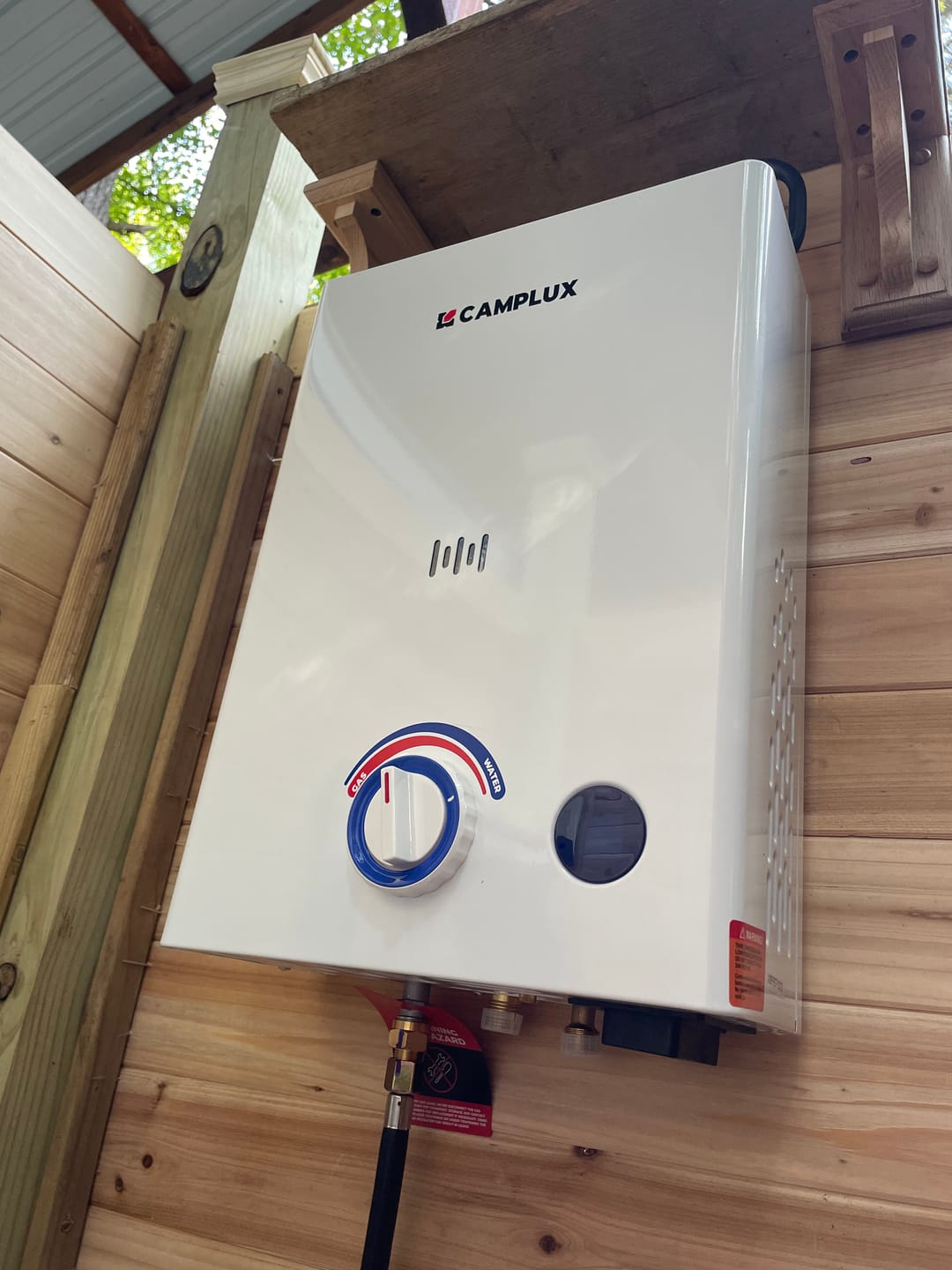 Customer photo review of Camplux First F10 LPG Camping Water Heater