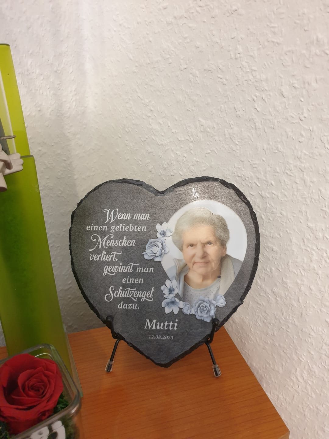 Customer photo review of Ein Stückchen Himmel - Familien-Schieferherz