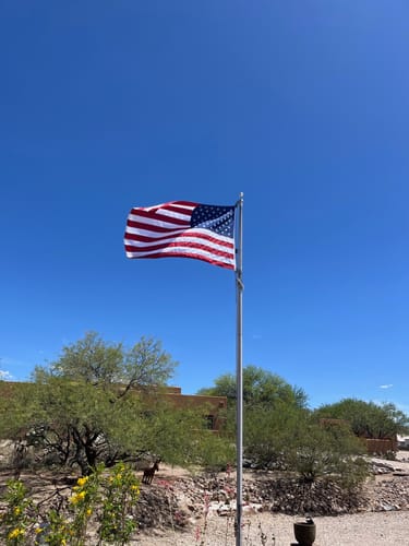 Customer photo review of Ultra Heavy Duty American Flag - 2-ply Polyester - Made In USA