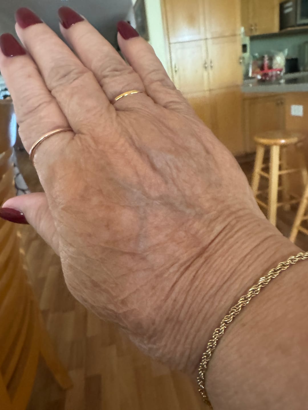 Customer photo review of Thin Rope Chain Bracelet