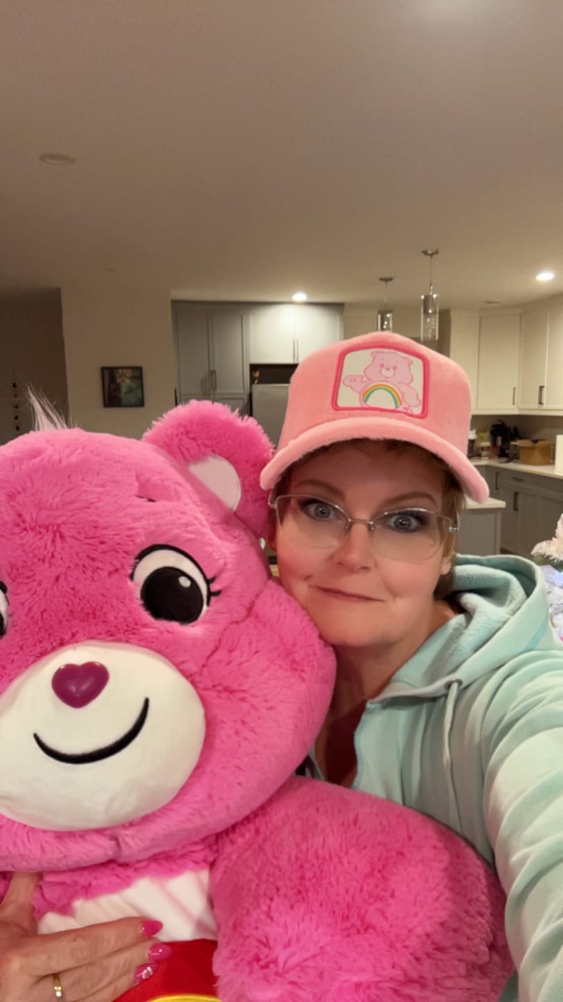 Customer photo review of OVERLORD X Care Bears:  Cheer Bear Trucker Cap