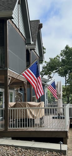 Customer photo review of 3' x 5' American Flag Set