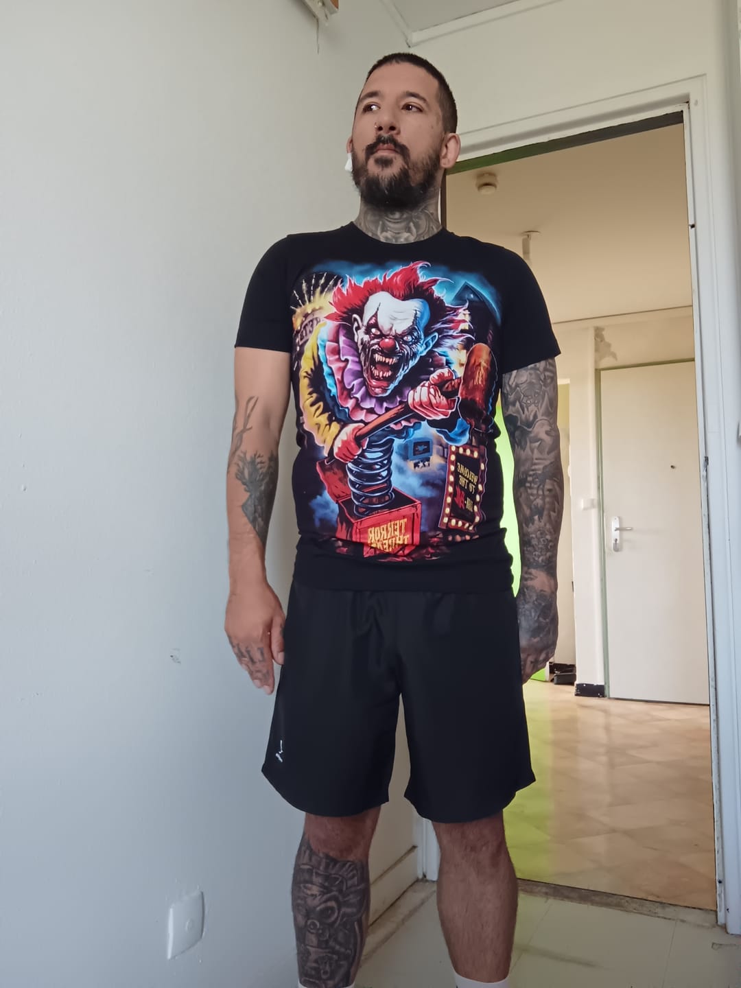 Customer photo review of Carn-EVIL Clown T-Shirt