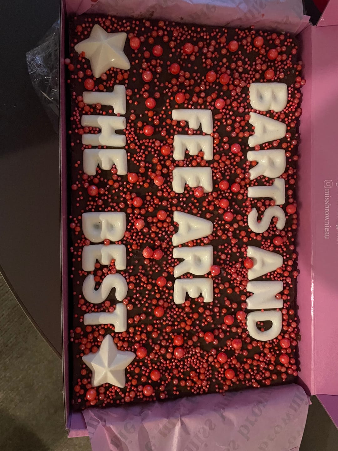 Customer photo review of Custom Brownie