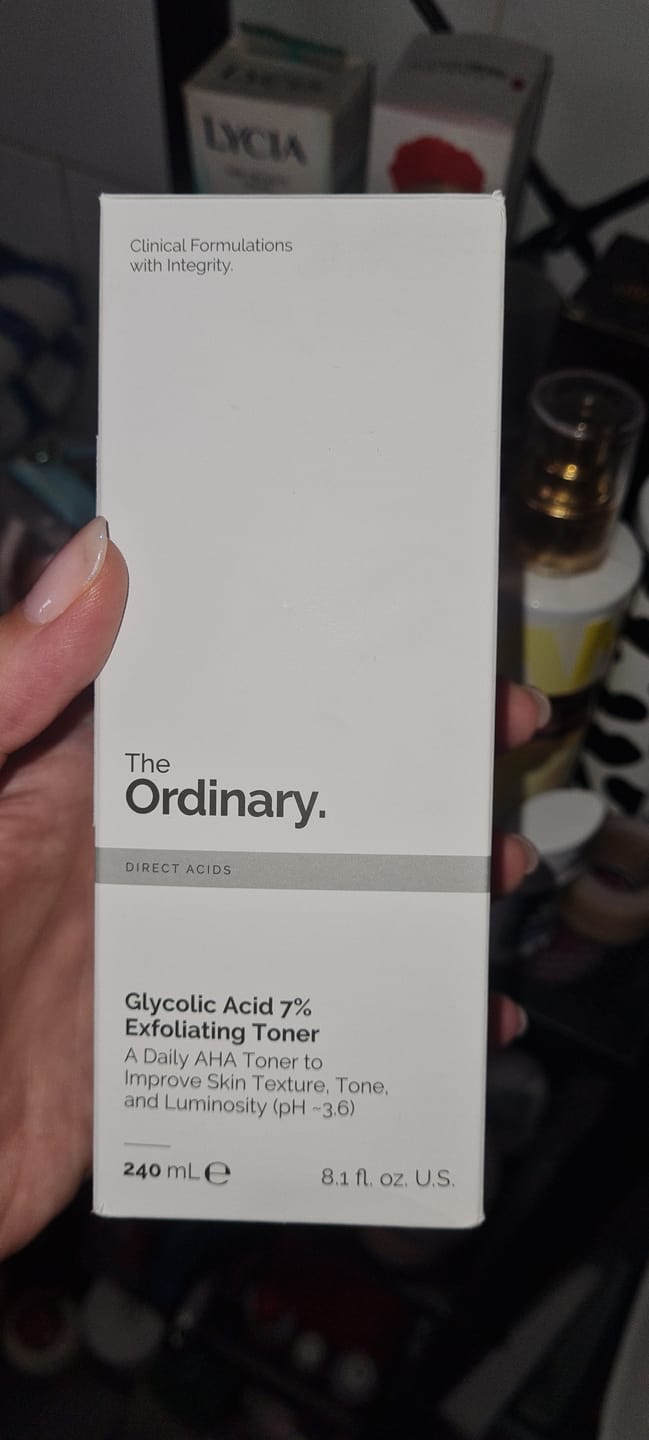 Customer photo review of The Ordinary Glycolic Acid 7% Toning Solution