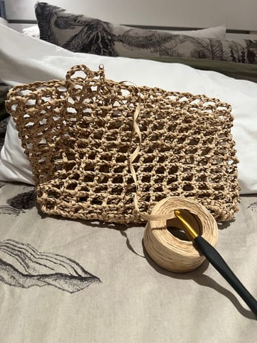 Customer photo review of Watermelon Sugar Bag Crochet Kit or Pattern