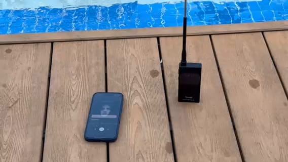 Customer photo review of Stream Music Combo - Wireless Transmitter + Waterproof Premium Bone Conduction Headphones Bluetooth &  Receiver(Silicon Version)