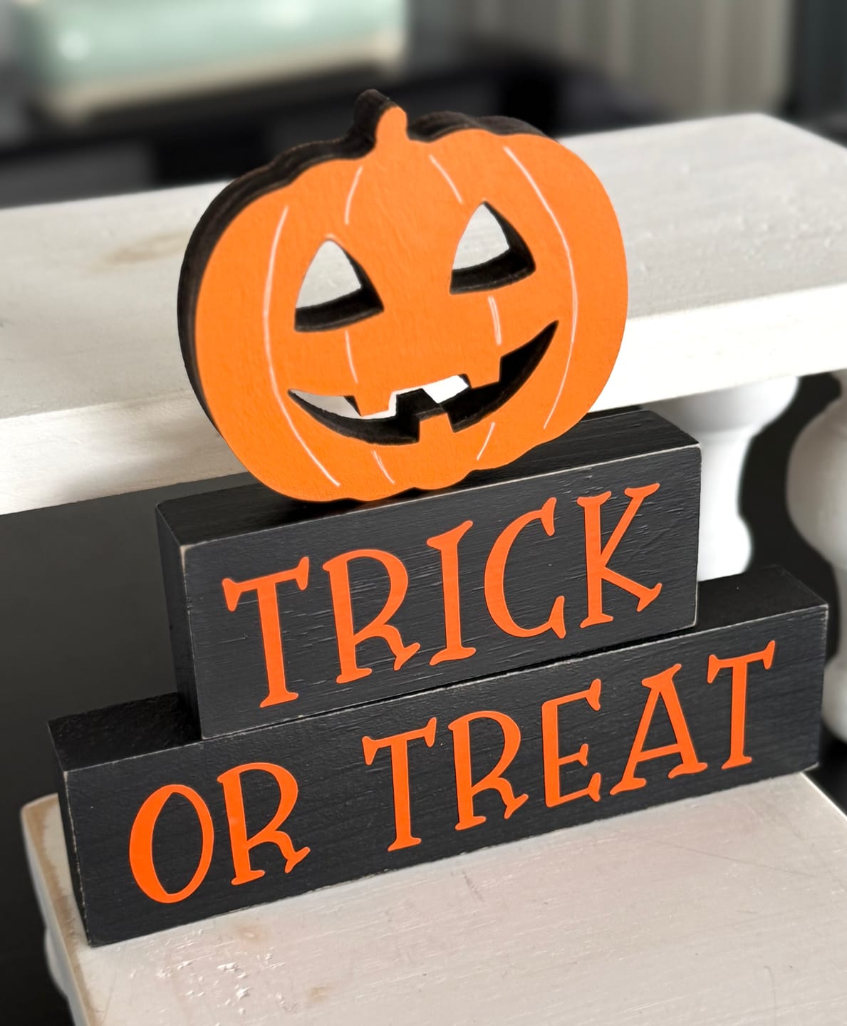 Customer photo review of Unfinished Wood Happy Pumpkin Shape - Craft - up to 46"