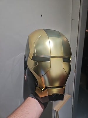 Customer photo review of Iron Man Mark 5 Helmet Life Size Wearable