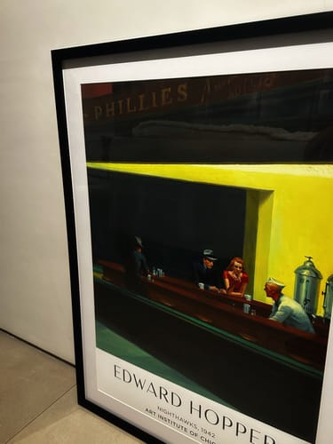 Customer photo review of Edward Hopper - Nighthawks Famous Artwork