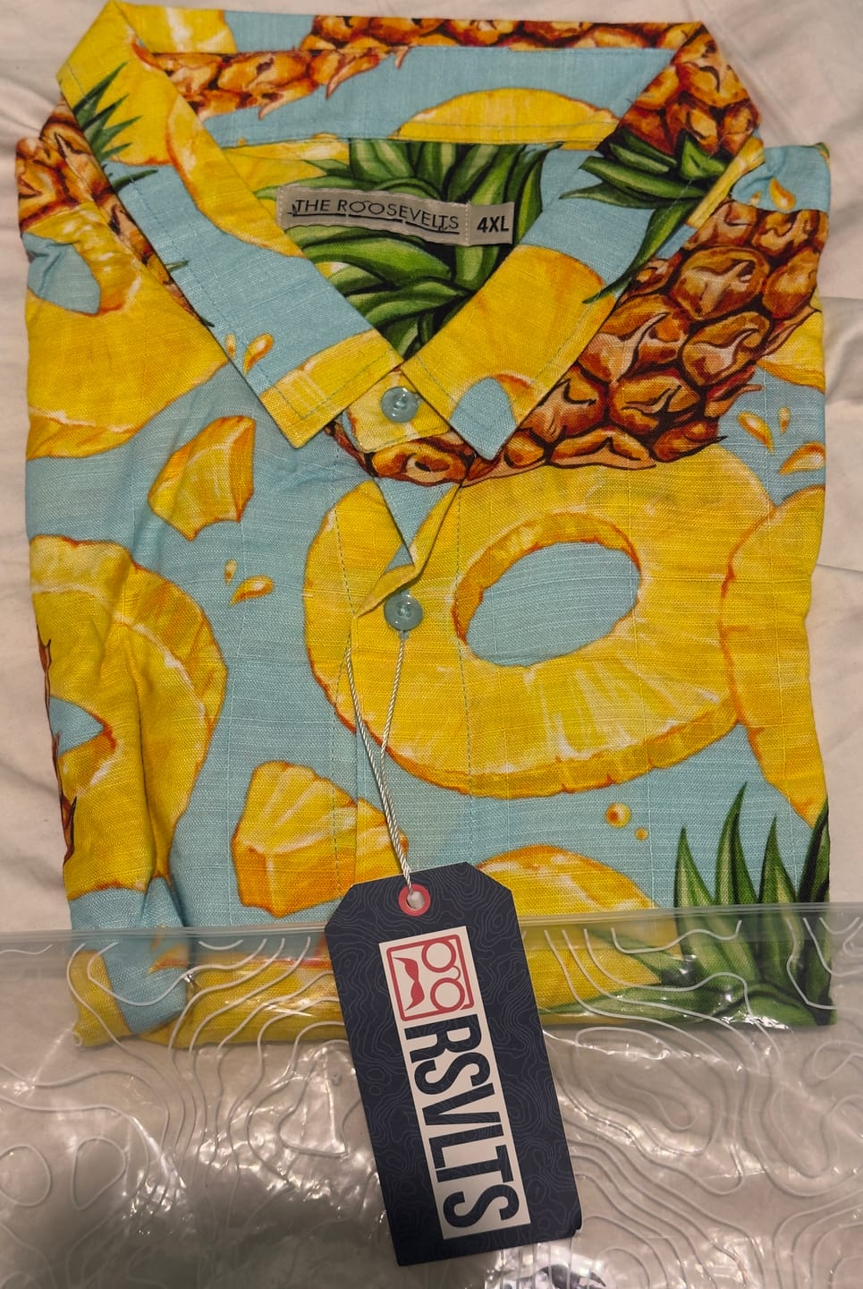 Customer photo review of Pineapple Express – Bamboo Short Sleeve Shirt