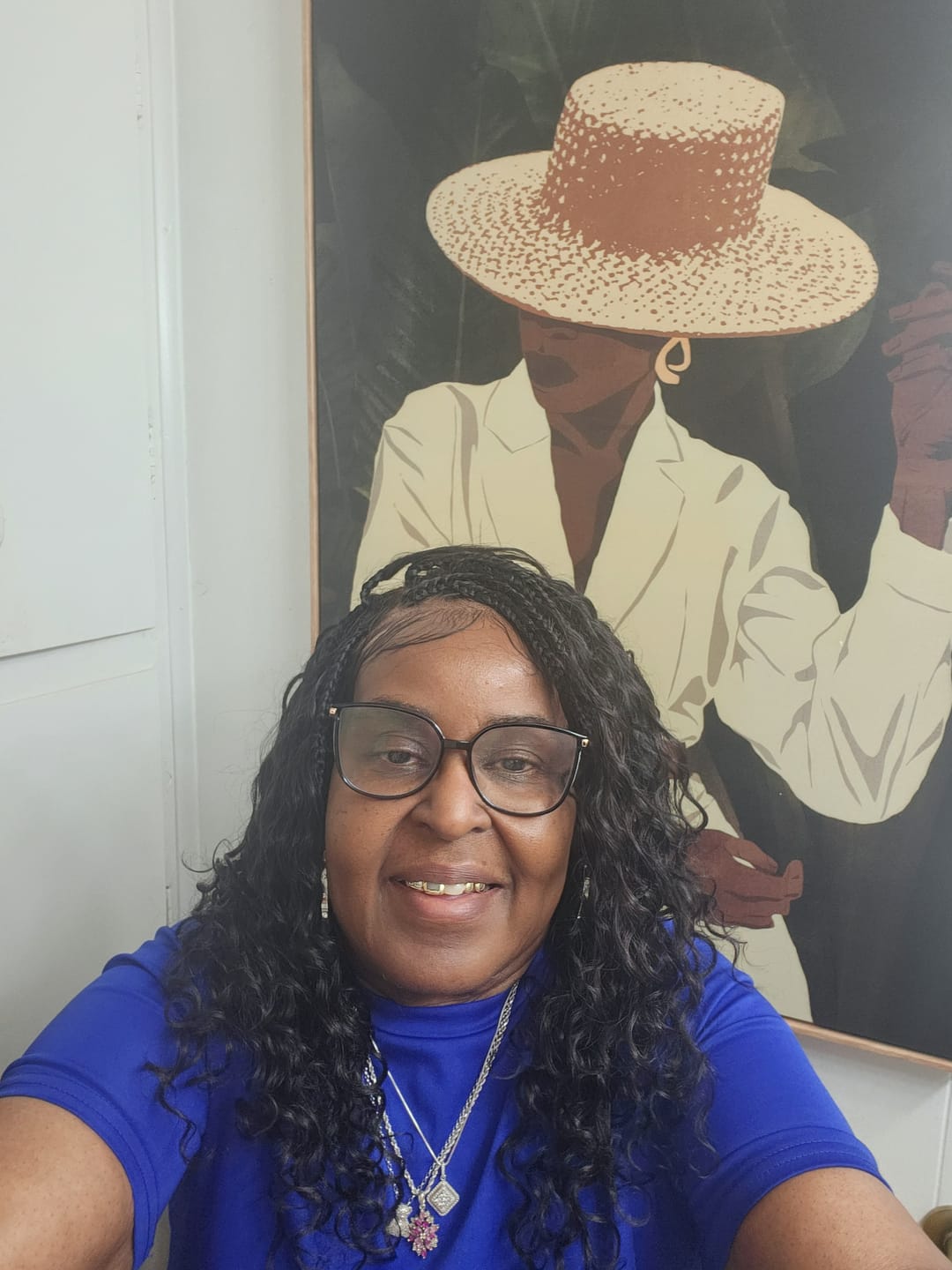 Customer photo review of Salon-level Knotless Boho Locs Swiss HD Full Lace Human Hair Boho Curls Locs Wig