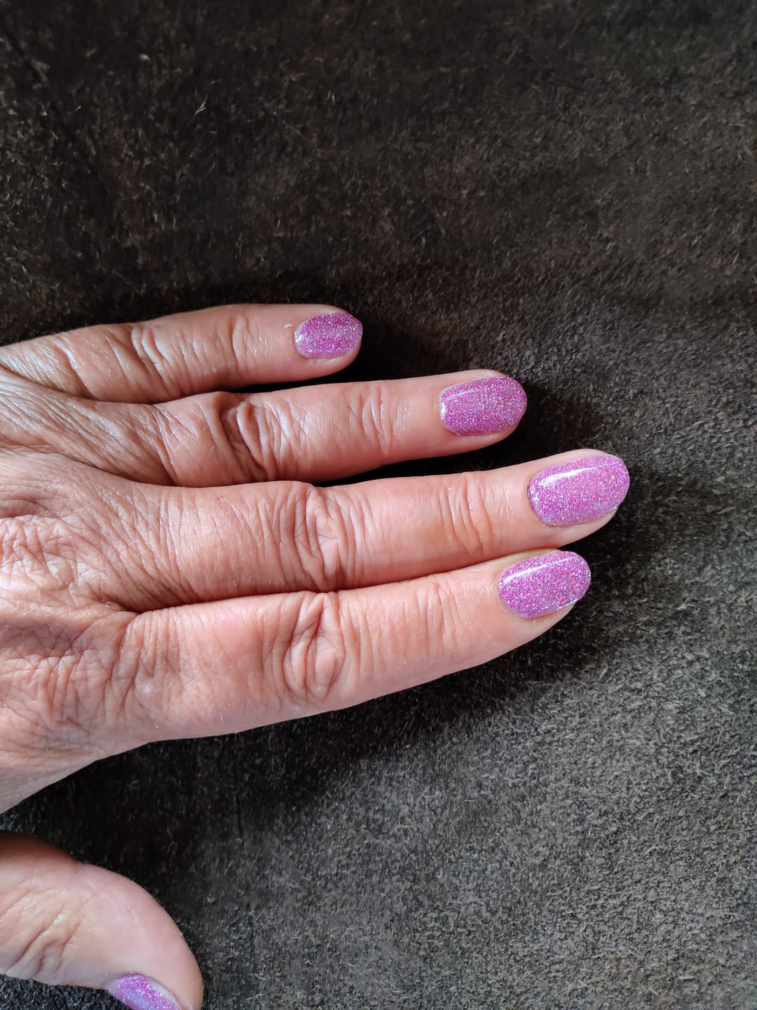 Customer photo review of Sapphire Black Dipping Powder
