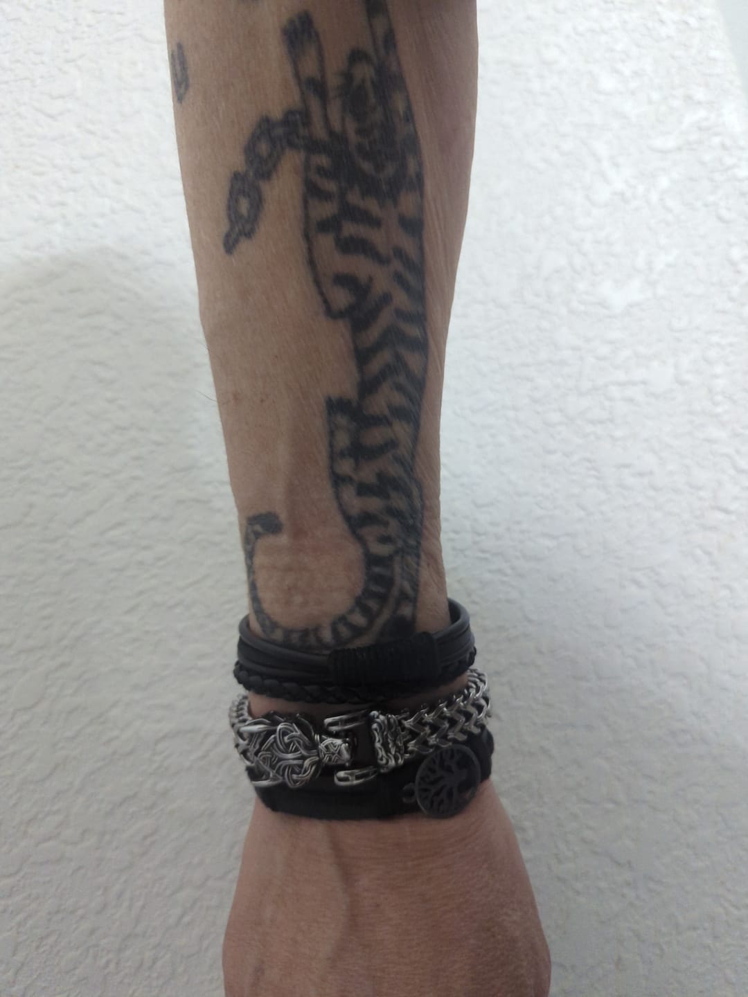 Customer photo review of Yggdrasil - High Quality Leather Bracelet