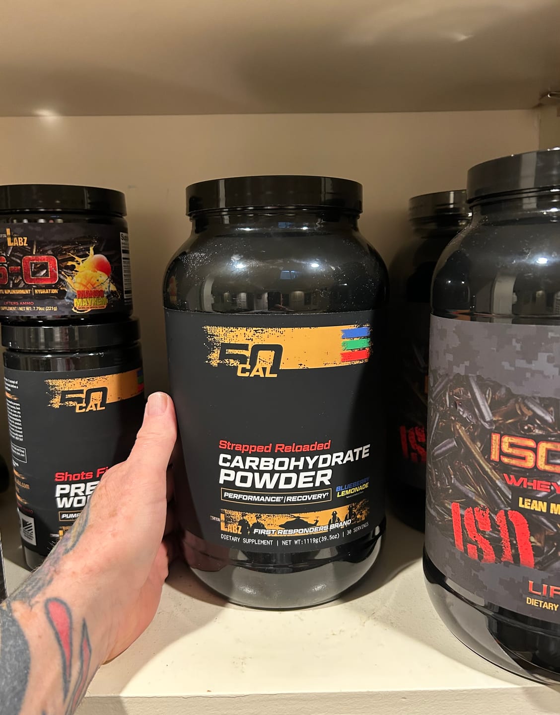 Customer photo review of Strapped Reloaded - Carbohydrate Powder