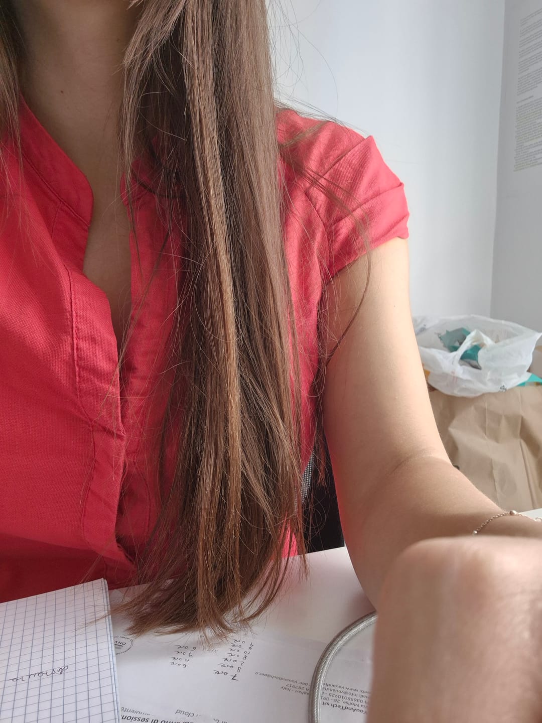 Customer photo review of Radiance Hair Serum