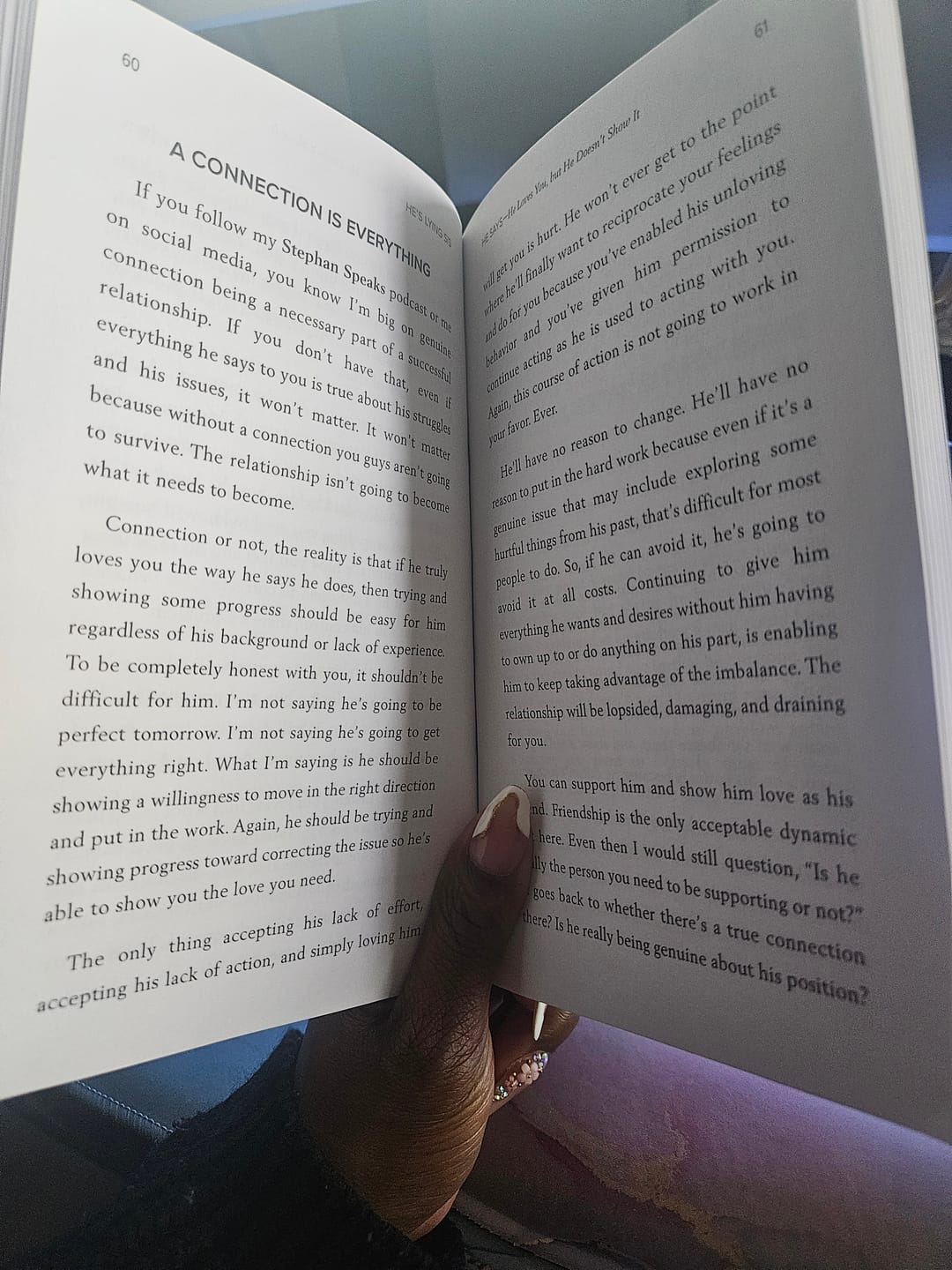 Customer photo review of He's Lying Sis