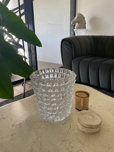Customer photo review of Amara Spike Glass Vase Clear