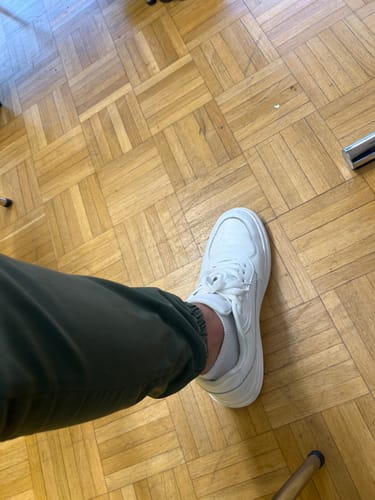 Customer photo review of ELEVATESHOES WHITE CASUAL