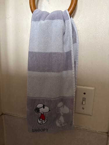 Customer photo review of Snoopy Towel