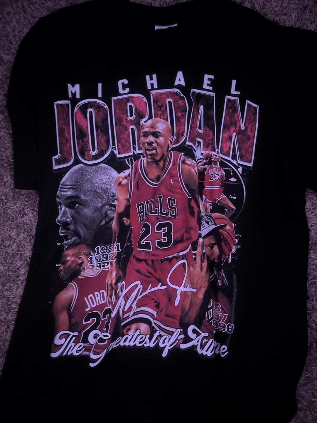 Customer photo review of Michael Jordan Tee