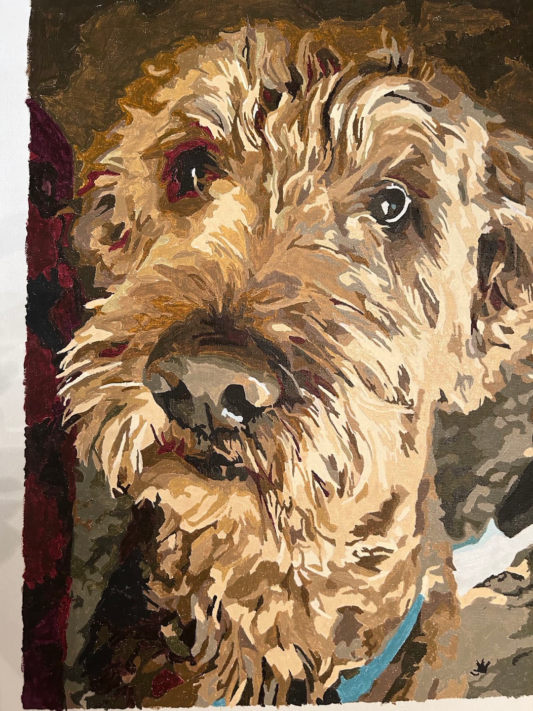 Customer photo review of Custom Paint by Numbers Kit