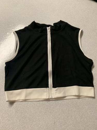 Customer photo review of Piping Zip Top & Skirt Set