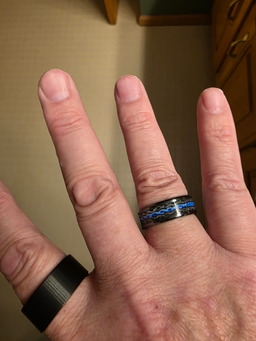 Customer photo review of Thin Red Line - Fire Hose Ring