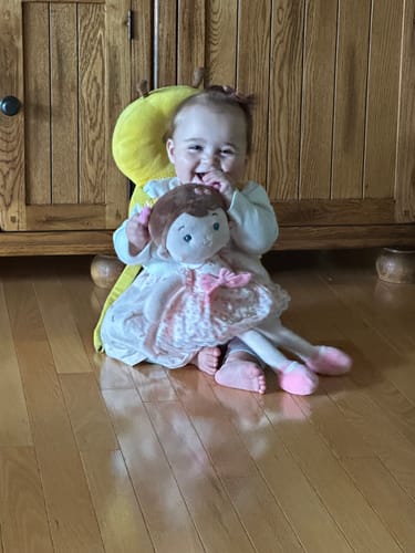 Customer photo review of Leyadoll Soft Plush Personalized Leya Doll, My First Baby Doll