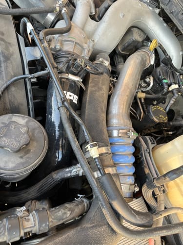 Customer photo review of SPE Motorsport 2017-2025 6.7L Powerstroke Cold Side Replacement Hose