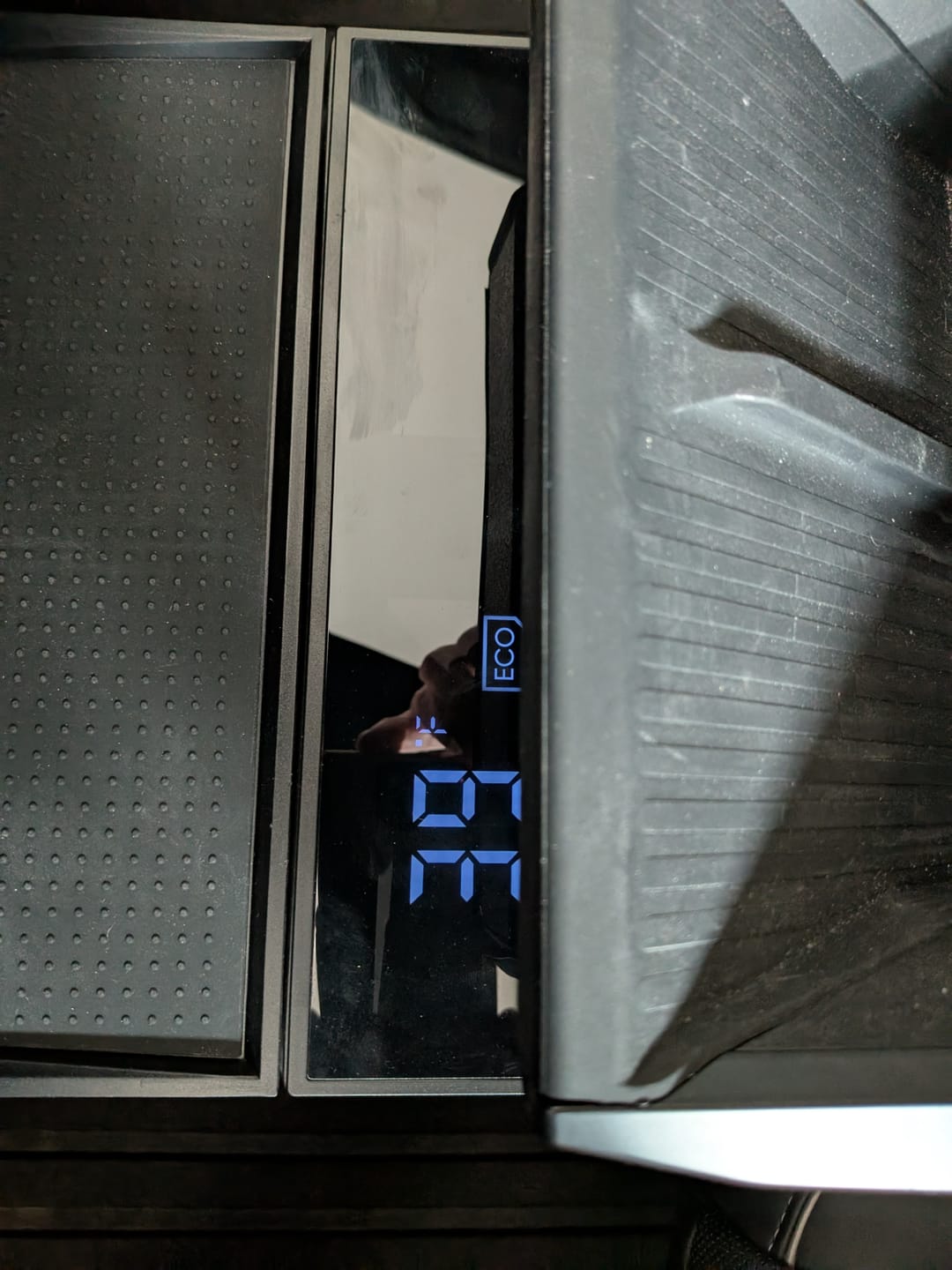 Customer photo review of Cybertruck Center Console Floor Refrigerator- 18L