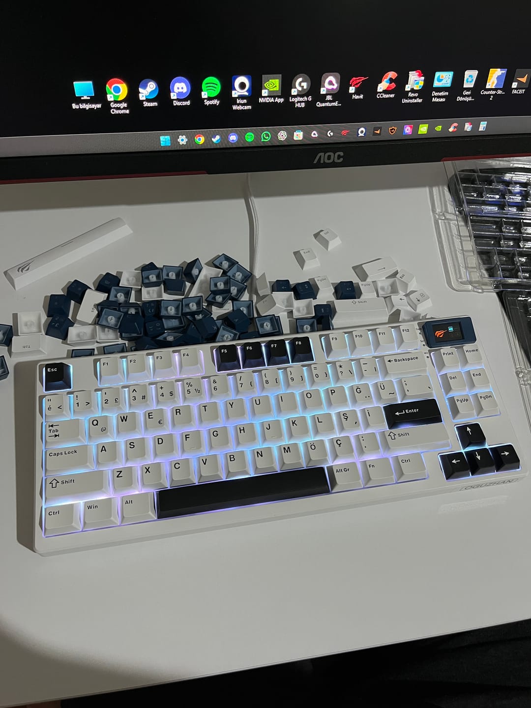 Customer photo review of Wraith Çift Enjeksiyonlu PBT Türkçe Tuş Takımı