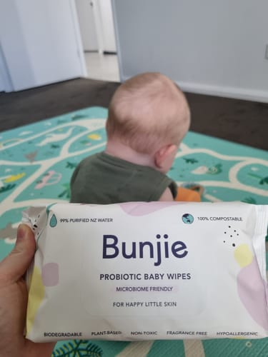 Customer photo review of 12 Pack of Probiotic Baby Wipes