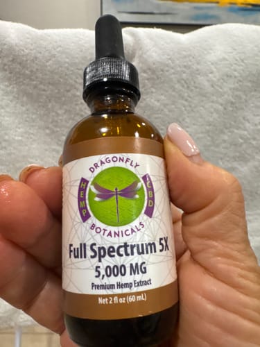 Customer photo review of 5X Original Full Spectrum CBD Hemp Oil
