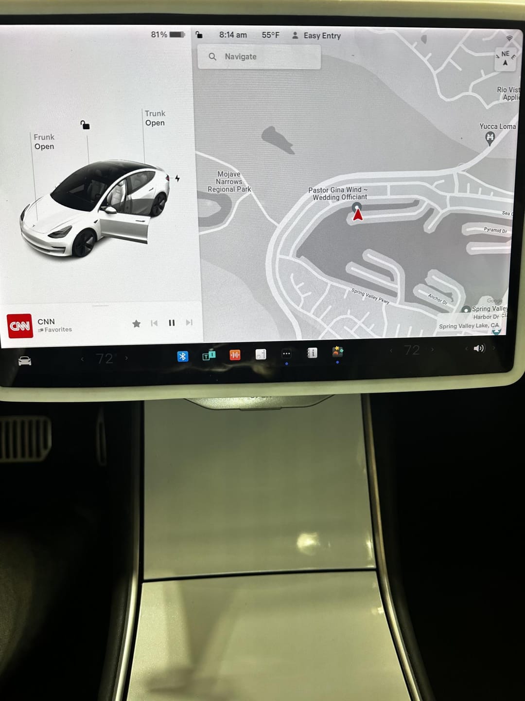 Customer photo review of Model 3/Y Hidden Central Control Screen Lower Storage Box Tissue Storage for Tesla(Suitable for 2024 Model 3 Highland)