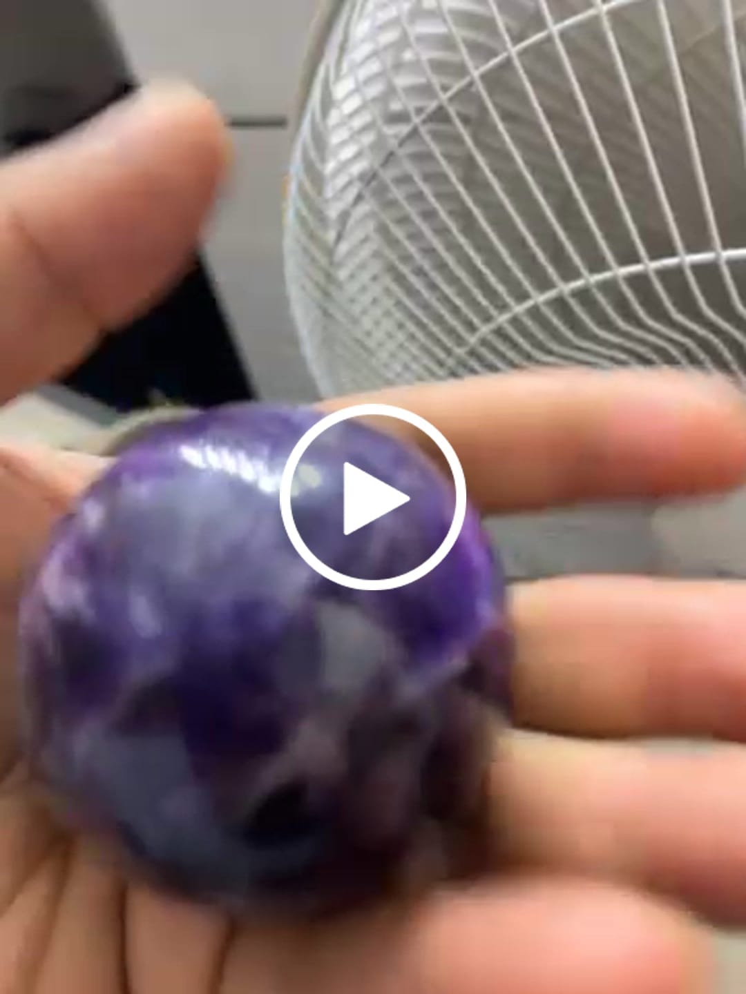 Customer video review of Amethyst Sphere